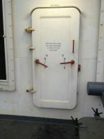 4 Clip Accommodation Steel Marine Weathertight Door 10mm Thickness