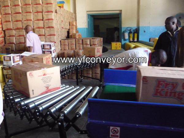 Telescopic portable power and light duty unloading belt conveyor