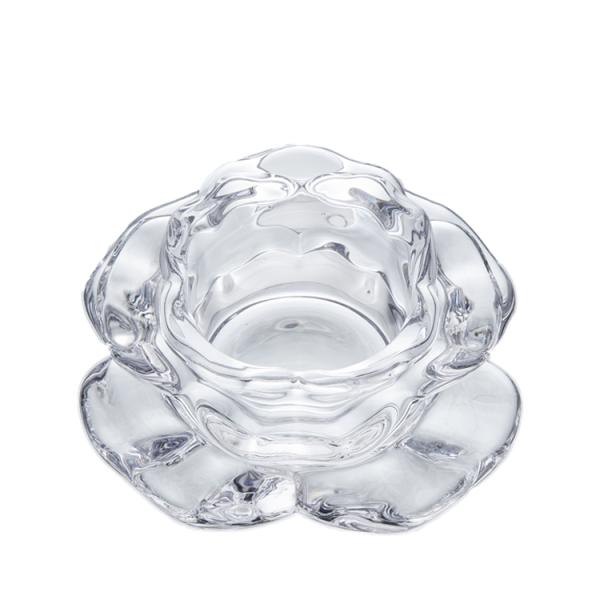 Flowers Tea Light Candle Holder Lead Free Crystal Glass Creative Party Celebration Decoration