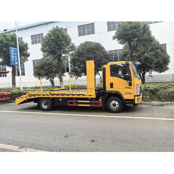 HOWO Light Double Deck Flatbed Road Rescue Wrecker Tow Truck For Sale