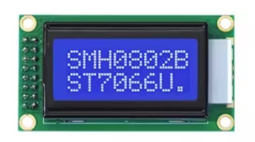 8x2 STN Blue Monochrome LCD Display 8x2 Character Display 5V ST7066 Module Replacement