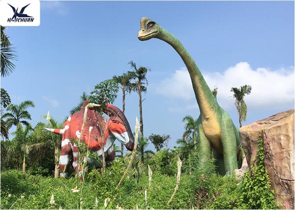 Snow Proof Life Size Fiberglass Statues Replica Dinosaur For Jurassic Dinosaur Park