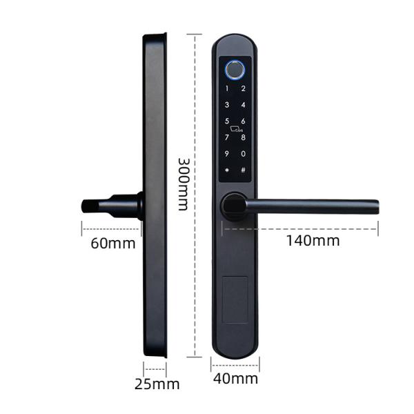 4.5V TTlock Smart Lock Smart Fingerprint Door Lock For Sliding Door