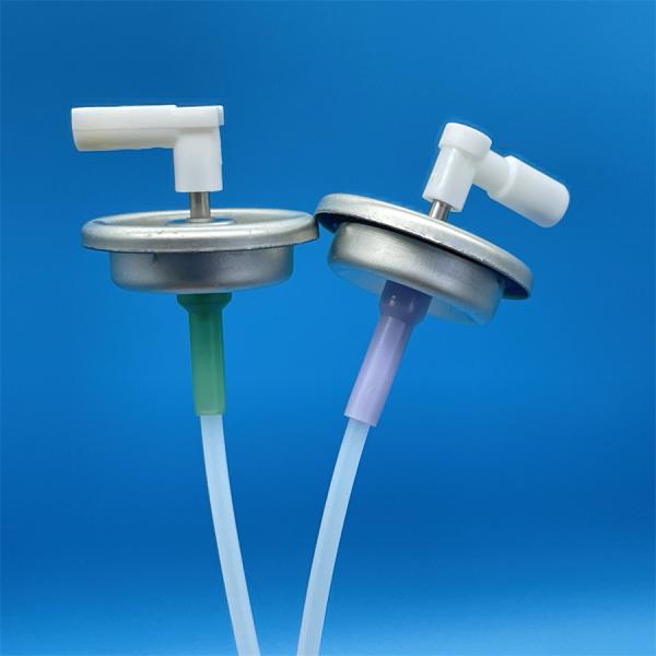 Válvula dosificadora de ambientador con vástago metálico de una pulgada para lata de hojalata en aerosol