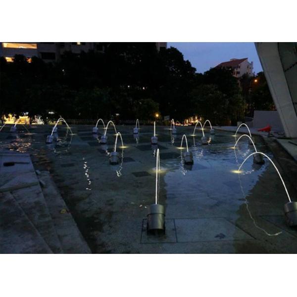 Water Park Dancing Laminar Jet Fountain With RGB Led Light CE/RoSH Certificated