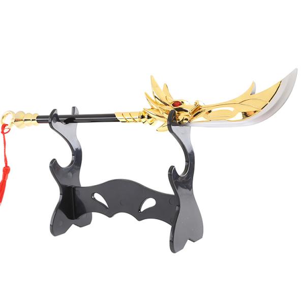 Guanyu Green Dragon Crescent Knick Knacks Blade Knife Model Ornaments 30CM