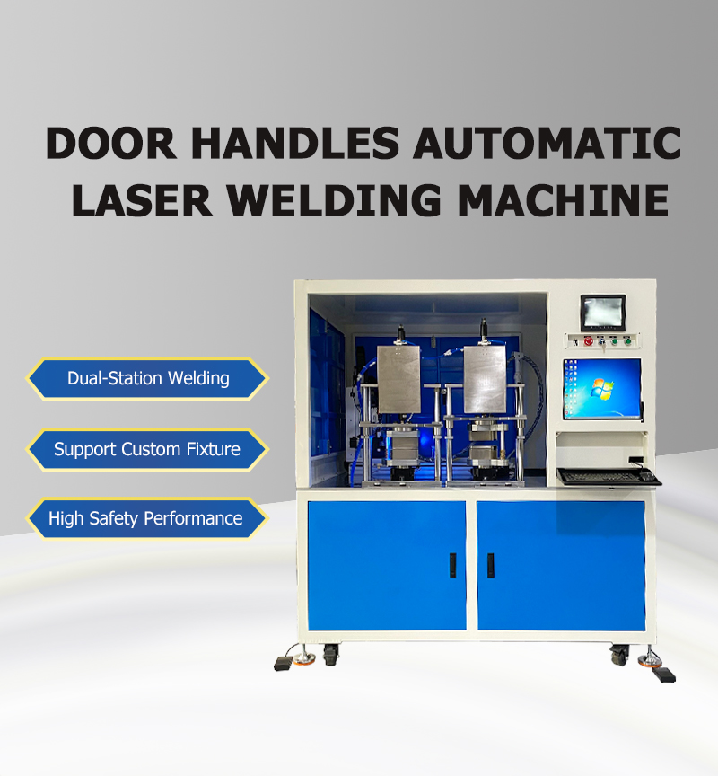 1500W Door Handle Automatic Laser Welding Machine with Enclosed cabinet