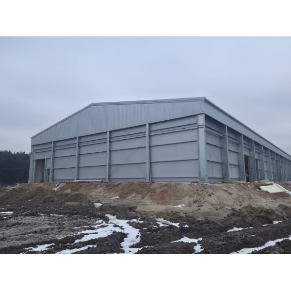 Prefabricated Steel Structure Cold Storage Warehouse With PU/PIR Sandwich Panel