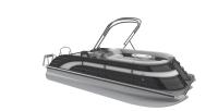 Barcos de pontoon de ocio con sistema estéreo Bluetooth y luces de navegación LED
