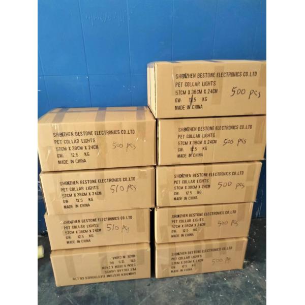 Customized Flashing Dog Collar Tags Red / Blue / Yellow / Green Flashing Safety Lights For Dogs