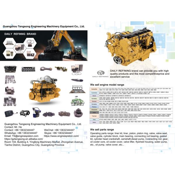 3066 3064 S6K Пистоновый комплект для частей двигателей  34317-07500 5I-7537