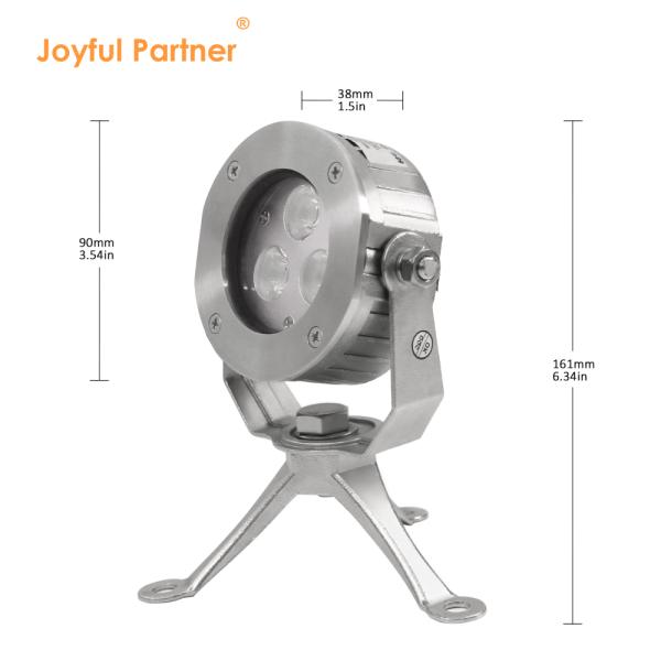 Luz de piscina LED à prova d'água exterior 3W 6W Luz de fonte LED IP68