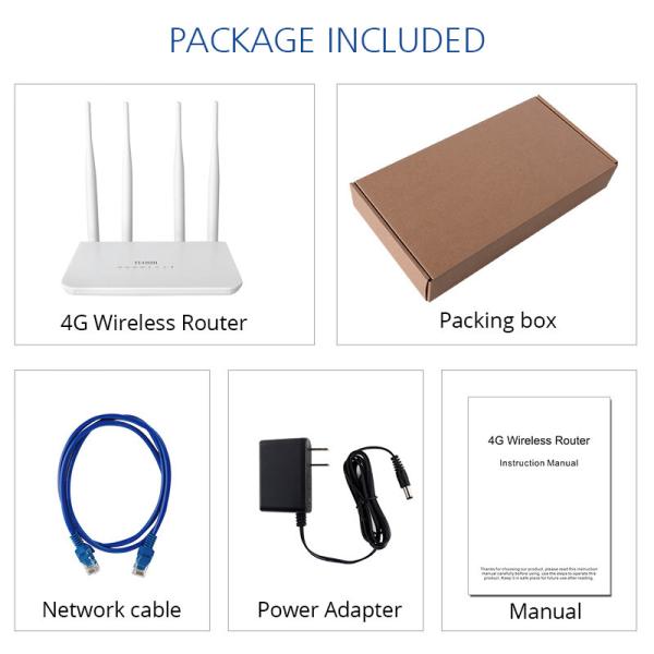 Локальные сети модема CPE маршрутизатора 300Mbps беспроводные Wifi антенны 4G LTE кота 4 FDD TDD отделяемые болезненные