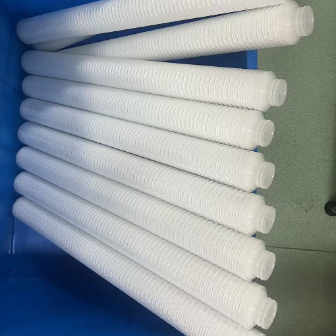 PTFE Membrane Filter Cartridge with Hydrophobic and Hydrophilic PTFE Membrane for Corrosion Resistant Filtration
