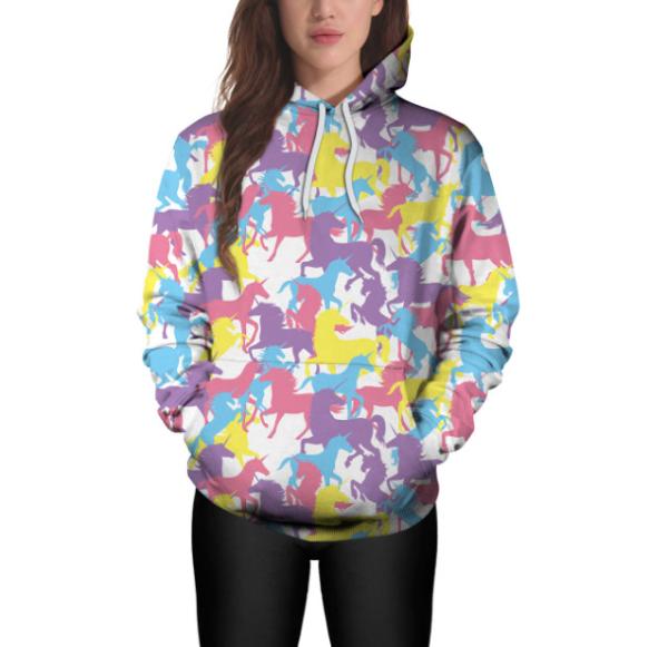 Autumn Sublimated Long Sleeve Shirts , Full Sublimation Hoodies For Women