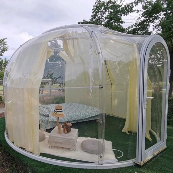 Do verde de alumínio exterior de vidro do Sunroom da casa do Sunroom abóbada Geodesic personalizada