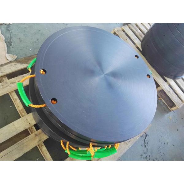 Impact Resistant Mobile Plastic Round Corners Crane HDPE Outrigger Jack Pads