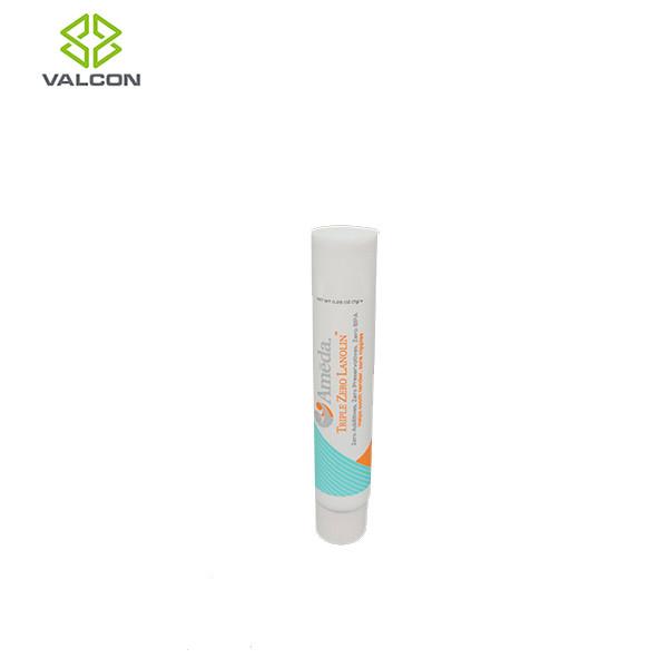 PP Empty Cosmetic Tubes ,  Glossy White Tube Packaging ISO Certification