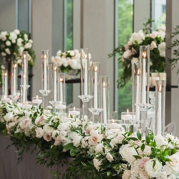 Свечи для свадебных свечей из канделябры Прозрачные кристаллические свечи для свечей