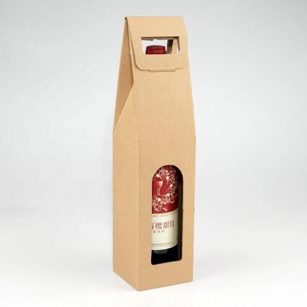 Bens de empacotamento ondulados do papel de embalagem do cartão da caixa do vinho de 2 garrafas