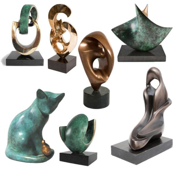 Customized Small Bronze Sculpture , Desk Small Bronze Lion Statue