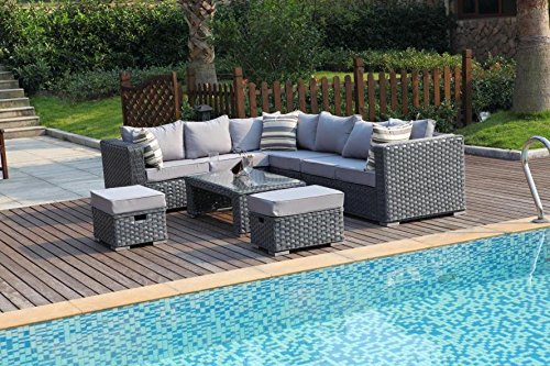All Weather Sectional Big Size Rattan Outdoor Wicker Patio Sofa Patio Furniture