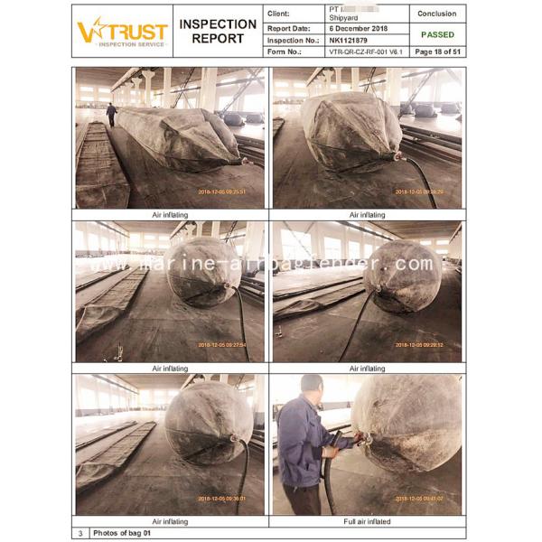 Large Marine Salvage Airbags Ship Lifting Airbag Simple Operation For Sunken Ship