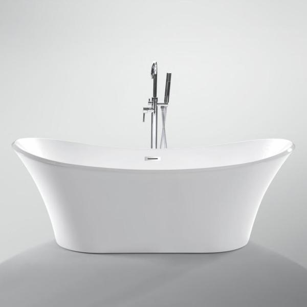 Thick Rim Border Ellipse Acrylic Freestanding Bathtubs for Fast Sales in Nigeria