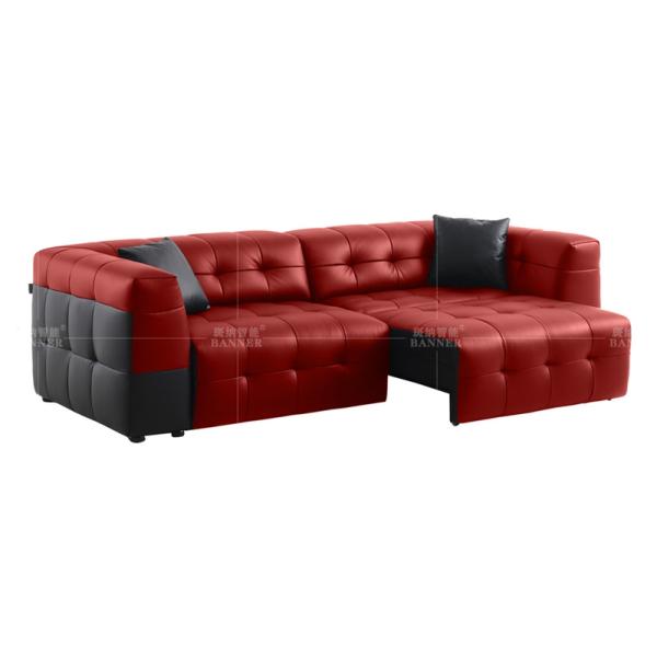 BN Italian Minimalist Retractable Smart Sofa Living Room Functional Chair Sofa Electric Adjustable Recliner Sofa Bed