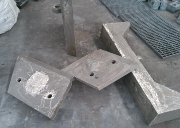 High Cr White Iron wear resistant and higher hardness Castings blow bars shipment to American for ball mill
