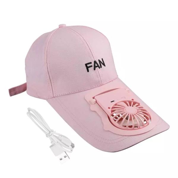 Wholesale Price Portable USB Charging Fan Hat Unisex Adjustable Summer Sports Baseball Hats UV Protect Visors Mini Cooler Fan
