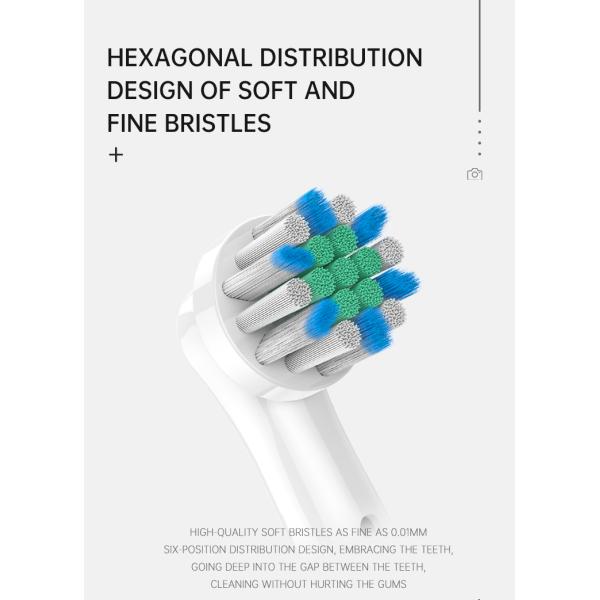 OBM 4pcs Brosses à dents électriques compatibles