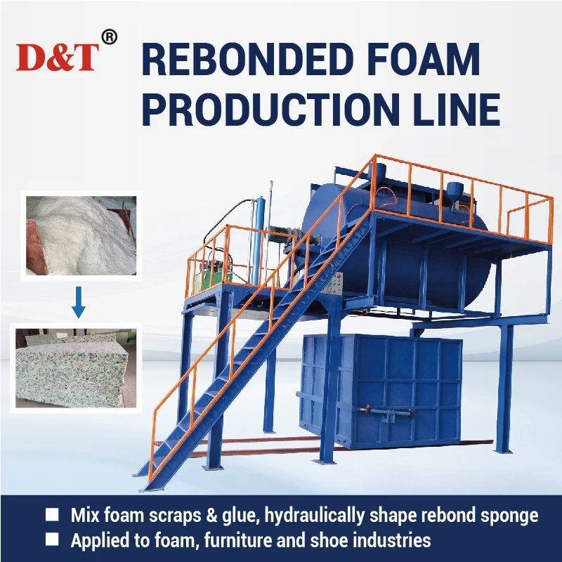Automatic Foam Re-Bonding Machine with Steam Pneumatic Cleaning Bonded Foam Molding Equipment