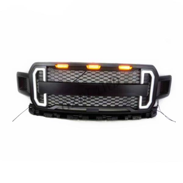 Matte Black Front Grill Mesh For Ford F250 2011 2016 / Super Duty Raptor Grille