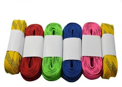 Heavy Duty Waxed Ice Hockey Laces Custom Package Design Tight Moulded Tips