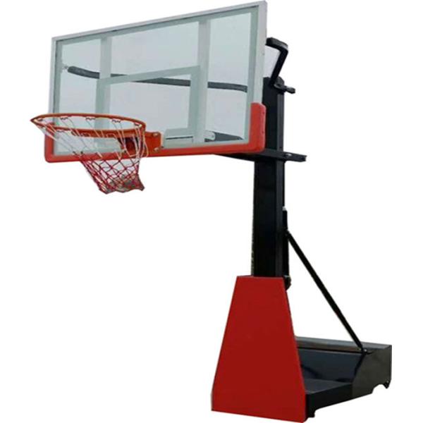 Manual Hydraulic Basketball Frame with 120*80cm Boards and 205-275cm Lifting Height