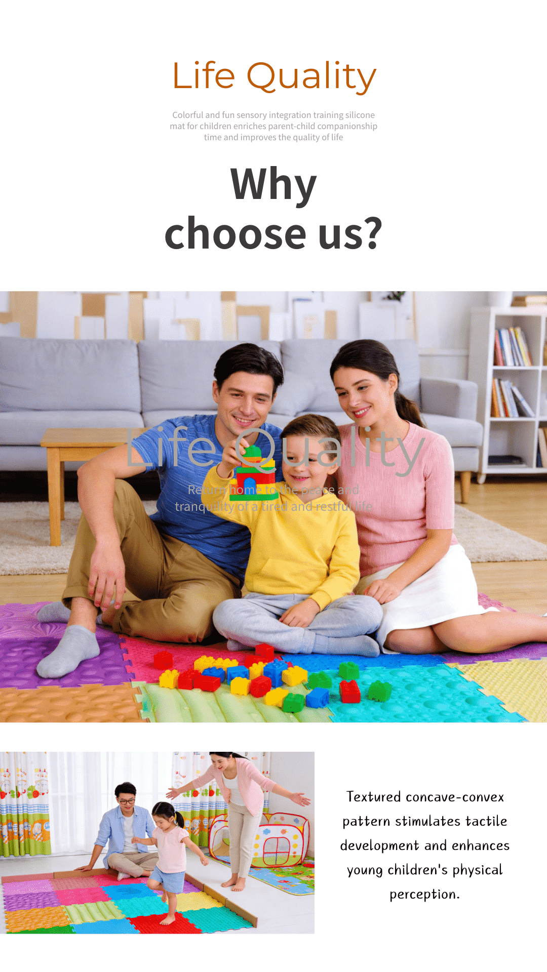 Tactile Finger Pressure Foot Massage Silicone Mat Sensory Training Balance Pad Kids Parent Child Interaction Rehabilitation