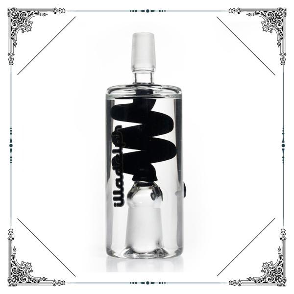 Freezable Coil Glass Smoking Ash Catcher With Glycerin 14mm 18mm Male