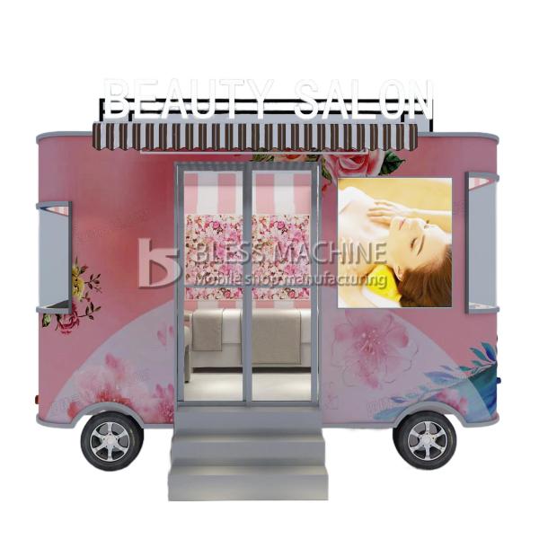 4 Wheels Technology Mobile Beauty Spa Salon Trailer for Dairy Products Long Service Life