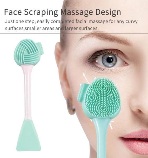 Eliminate Puffiness Silicone Face Cleansing Brush Food Grade AS For Massage