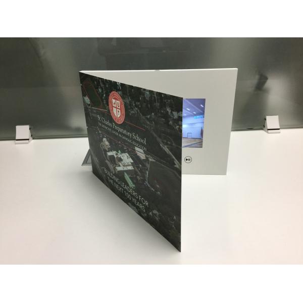 Rechargeable Interactive Video Brochure Folded Interactive Visiting Card