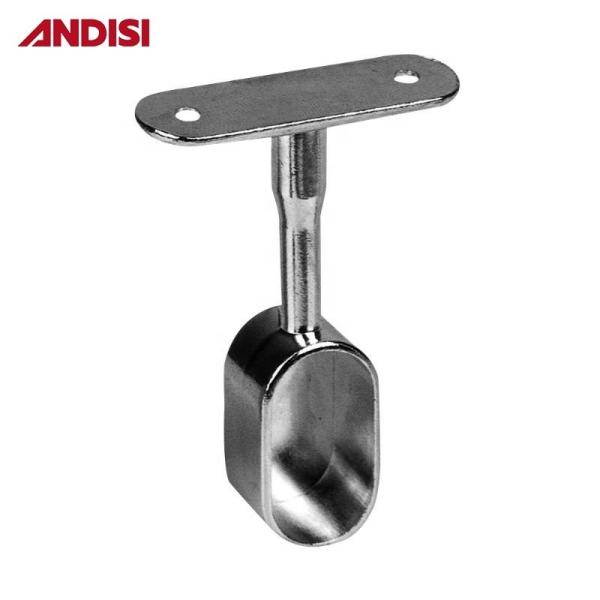 Mail Packing Zinc Alloy Closet Hanger Rod Pipe Brackets for Wardrobe Tube End Support