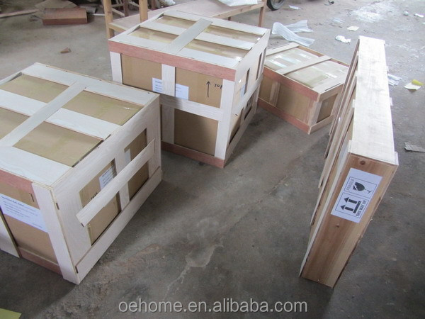 Antique Brass Arched Wall Mirror Oversized Round 100cm