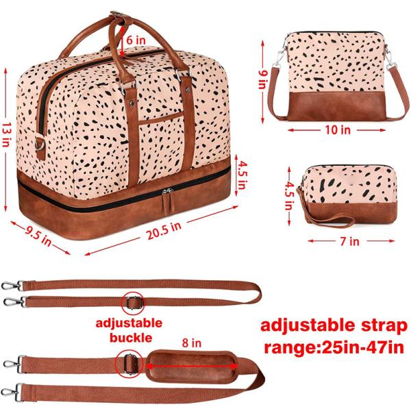 Voyage d'affaires porter sur Tote Voyage sac de week-end avec manche de chariot