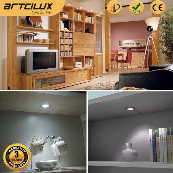 12V DC LED lámpara de reflejo del gabinete Puck lámpara 3000K 4000K 6000K Para joyería