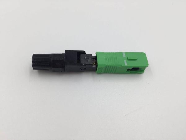 SC APC Passive Electronic Components Ftth Fiber Optic Adaptor Fast Connector 50Mm