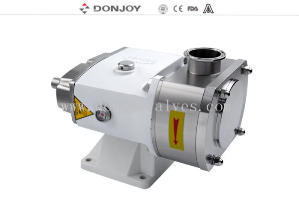 Vertical sanitary rotary lobe  Pump with 2Hopper connection for transfer cosmetic syrup pharmacy