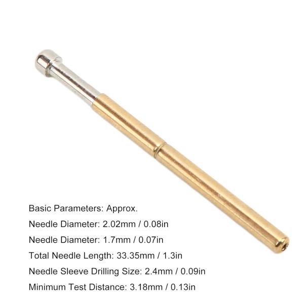 Factory Supply Spring Test Probes Big Round Head Type 2mm Diameter Test Tools PCB Testing Pin