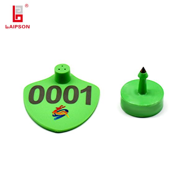 890Mhz Laipson New Good Quality UHF RFID Animal Ear Tag For Deer Swine Goat Tracking