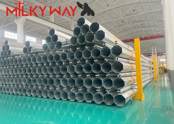 16m transmission line steel pole tower & Power Transmission Poles